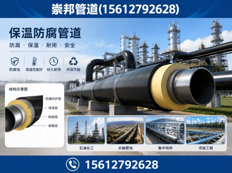 泊头市保温防腐管道展示图